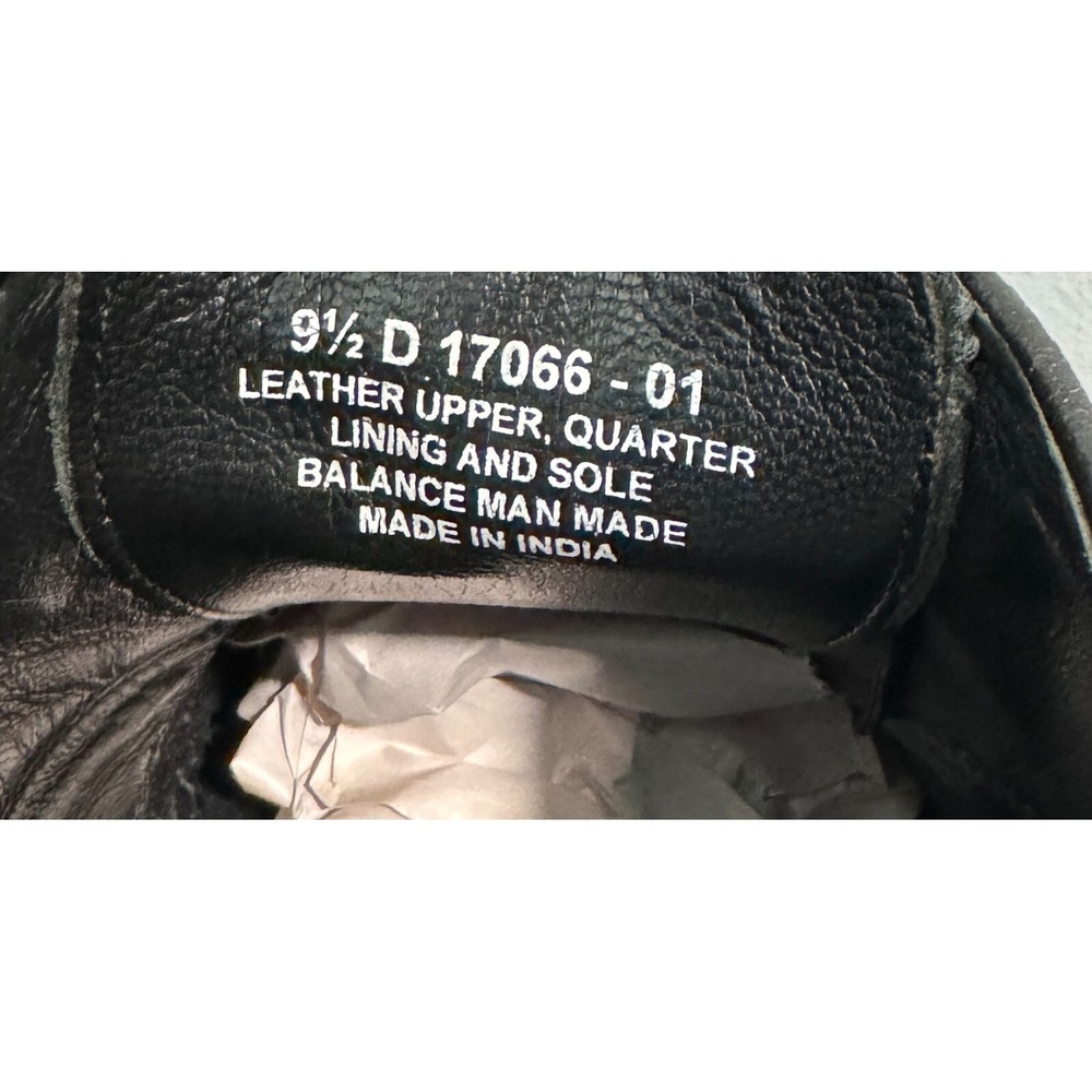 Florsheim 17066 Black Leather Lace Up Wingtip Brogue Shoes mens 9.5 D - Picture 8 of 9